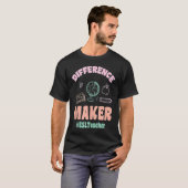 ESL Teachers Difference Maker ESLTeacher Back To S Tシャツ (正面フル)