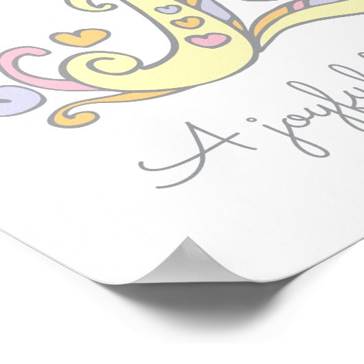 Esmae girls name meaning letter E poster ポスター (角)