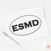 ESMD (メリーランド東岸)オーバルロゴ 楕円形シール (封筒)