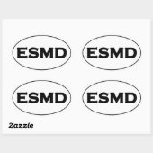 ESMD (メリーランド東岸)オーバルロゴ 楕円形シール (シート)