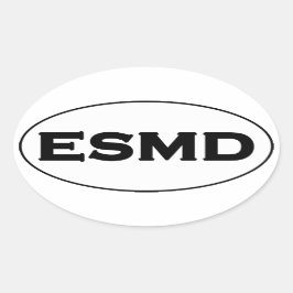 ESMD （メリーランド東岸）オーバルロゴ 楕円形シール