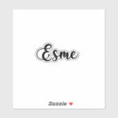 Esme名 – 手書き書道 シール (シート)