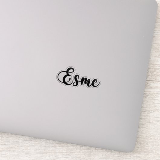 Esme名 – 手書き書道 シール (詳細)