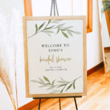ESME ボヘミアングリーンゴールド ブライダルシャワーのお出迎え