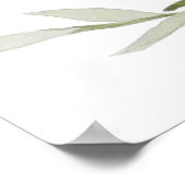 ESME ボヘミアングリーンゴールド ブライダルシャワーのお出迎え ポスター (角)