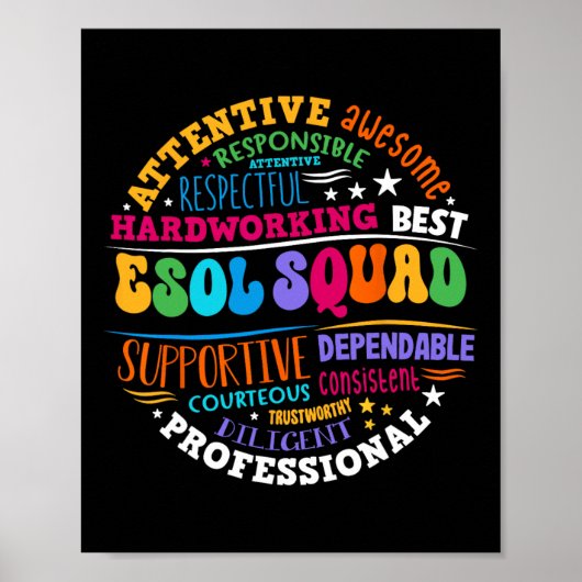 Esol Squad Teachers And Students Team Back To Scho ポスター (正面)