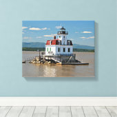 Esopus Meadows Light house, New York Canvas Print キャンバスプリント (インサイチュ (ウッドフロア))