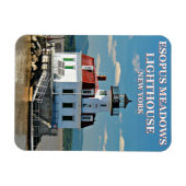 Esopus Meadows Light house, New York Photo Magnet マグネット (横)