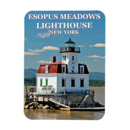 Esopus Meadows Light house, New York Photo Magnet マグネット