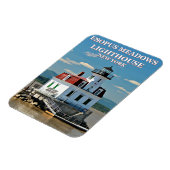 Esopus Meadows Light house, New York Photo Magnet マグネット (左側)