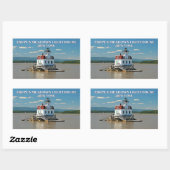 Esopus Meadows Light house, New York Stickers 長方形シール (シート)