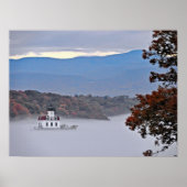 Esopus Meadows Lighthouse in the Fog ポスター (正面)