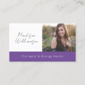 Esoteric ホリスティック Moonモダン Photoアポイントメント 名刺 (正面)