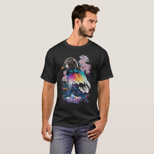 Esoteric Duck Crystals Cute Illustration  1 Tシャツ (正面フル)