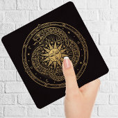 Esoteric Gold Serpent Sun Celestial Mandala タイル