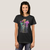 Esoteric Jellyfish Crystals Cute Illustration Tシャツ (正面フル)