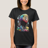 Esoteric Lion Crystals Cute Illustration  2 Tシャツ (正面)