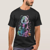 Esoteric Panda Crystals Cute Illustration  3 Tシャツ (正面)