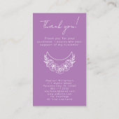 Esoteric Psychic モダン Photo Customer Thank 名刺 (裏面)