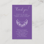 Esoteric Psychic モダン Photo Customer Thank 名刺 (裏面)