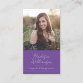 Esoteric Psychic モダン Photo Customer Thank 名刺 (正面)