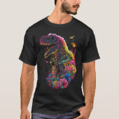 Esoteric Rex Trex Crystals Cute Illustration  4 Tシャツ (正面)