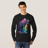 Esoteric Rex Trex Crystals Cute Illustration  6 Tシャツ (正面フル)