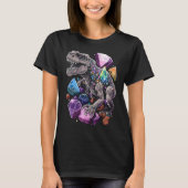 Esoteric Rex Trex Crystals Cute Illustration  7 Tシャツ (正面)