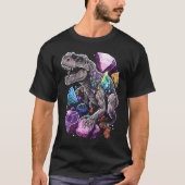 Esoteric Rex Trex Crystals Cute Illustration  7 Tシャツ (正面)