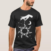 Esoteric Spiritual Moon Hand Line Tシャツ (正面)