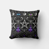 Esoteric symbols Throw Pillow クッション (正面)