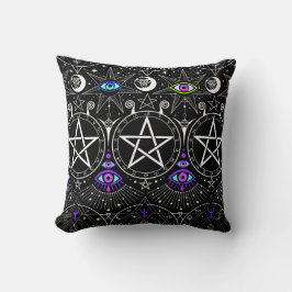 Esoteric symbols Throw Pillow クッション
