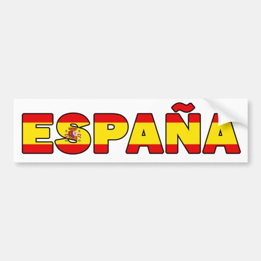 Españaのバンパーステッカー バンパーステッカー (正面)