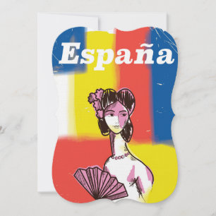 Españaのヴィンテージ旅行ポスター 招待状