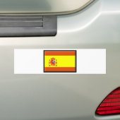 Españaの旗 バンパーステッカー (車上)