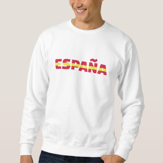Españaスペインの旗 スウェットシャツ (正面)