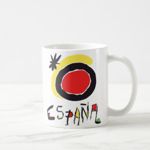 España (スペイン) Miroのロゴのマグ コーヒーマグカップ