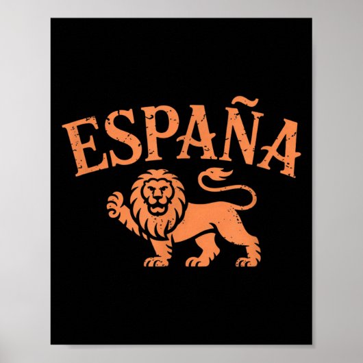 Espana Vintage Eagle Spain Heritage Pride  ポスター (正面)