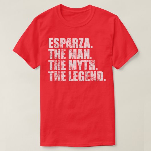 EsparzaEsparza姓Esparza姓Espar Tシャツ (デザイン正面)