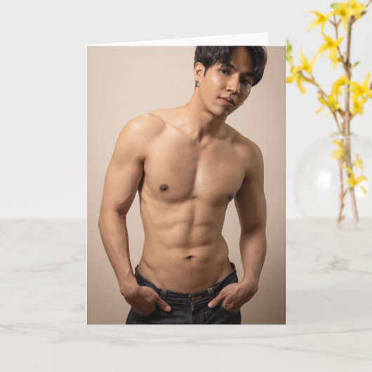 Especially Asian Greetings Card カード (黄色い花)