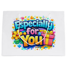 Especially for You – Cute Floral & Gift Bag Design