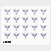 Espeon Evolution Purple Psychic Pokemon Sticker |  スクエアシール (シート)