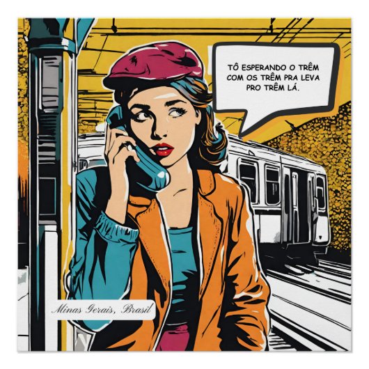 Esperando o Trêm - Minas Gerais, Brasil ポスター (正面)