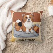 Esperando su Huesito – Zaguate con Mirada Tierna クッション (ブランケット)