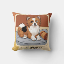 Esperando su Huesito – Zaguate con Mirada Tierna クッション