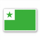 Esperanto Flag シール (正面)