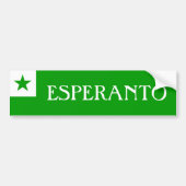 Esperanto Flag バンパーステッカー (正面)
