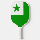 Esperanto Flag ピックルボールラケット (正面)