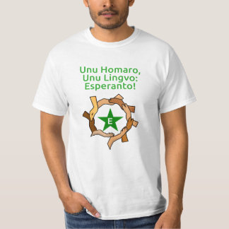 Esperanto mãos fundo incolor tシャツ