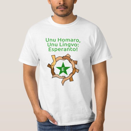 Esperanto mãos fundo incolor tシャツ (正面)